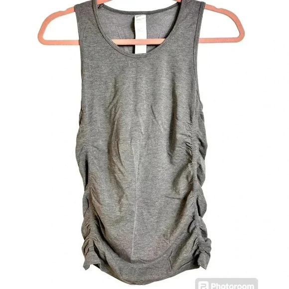 Fabletics Tops - Fabletics sleeveless crewneck workout  gym top, with side ruching, Small